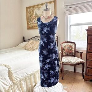 Floral Blue Mini Dress